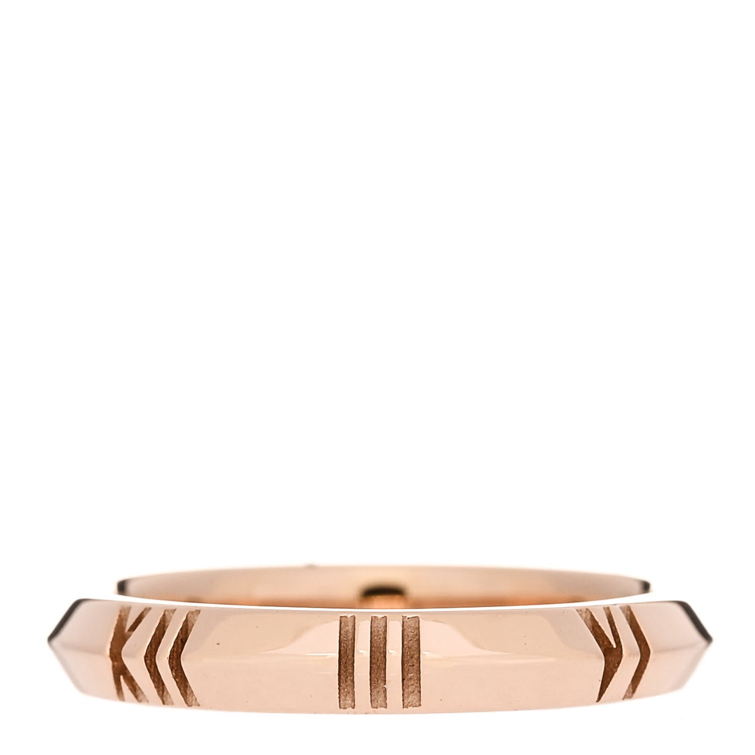 Tiffany 18K Rose Gold Atlas X Closed Narrow Ring 49 5 3 of 4