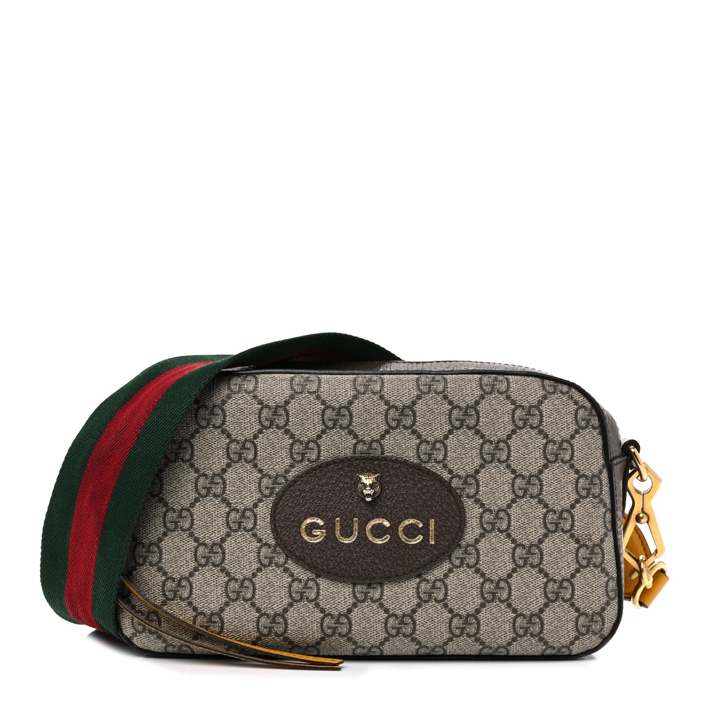 GG Supreme Monogram Web Neo Vintage Shoulder Bag Beige New Acero Crop