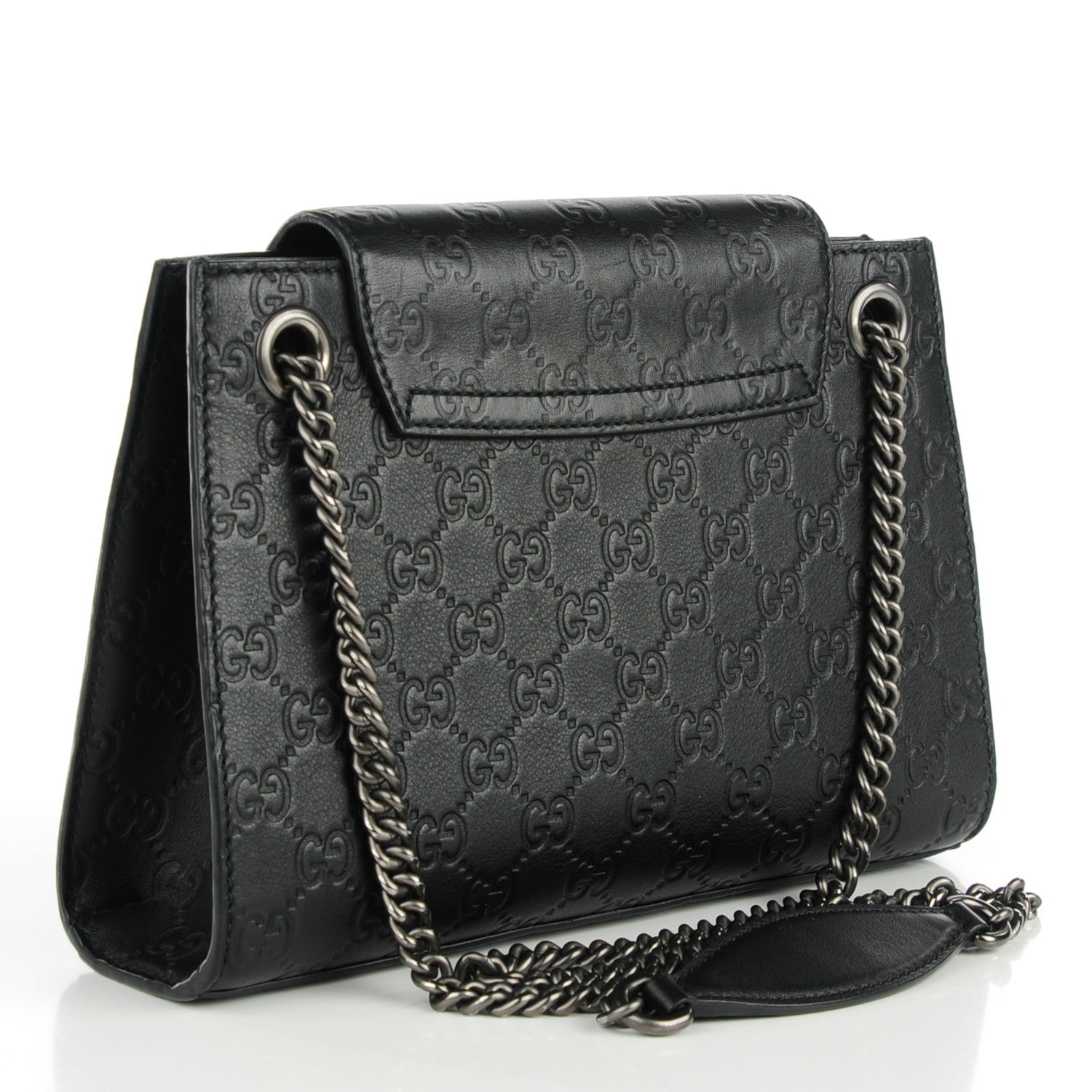 Gucci Guccissima Small Emily Shoulder Bag Black 3 of 7