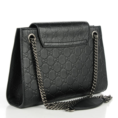 Gucci Guccissima Small Emily Shoulder Bag Black 3 of 7