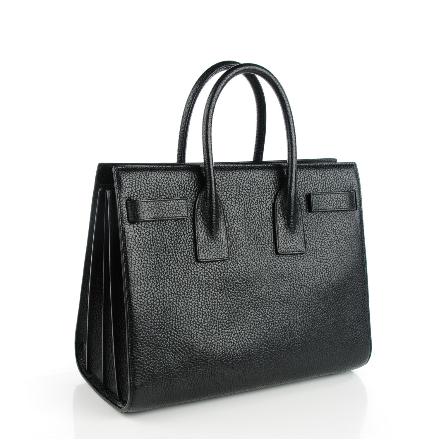 Saint Laurent Grained Calfskin Small Sac De Jour Black 3 of 7
