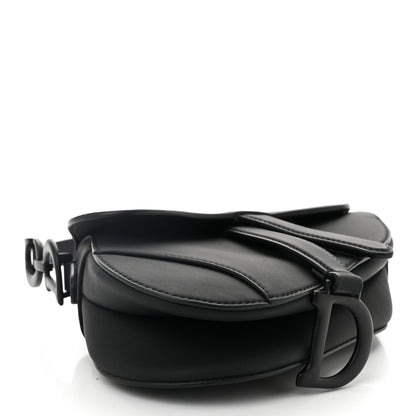 Christian Dior Ultra Matte Calfskin Mini Saddle Bag Black 4 of 10