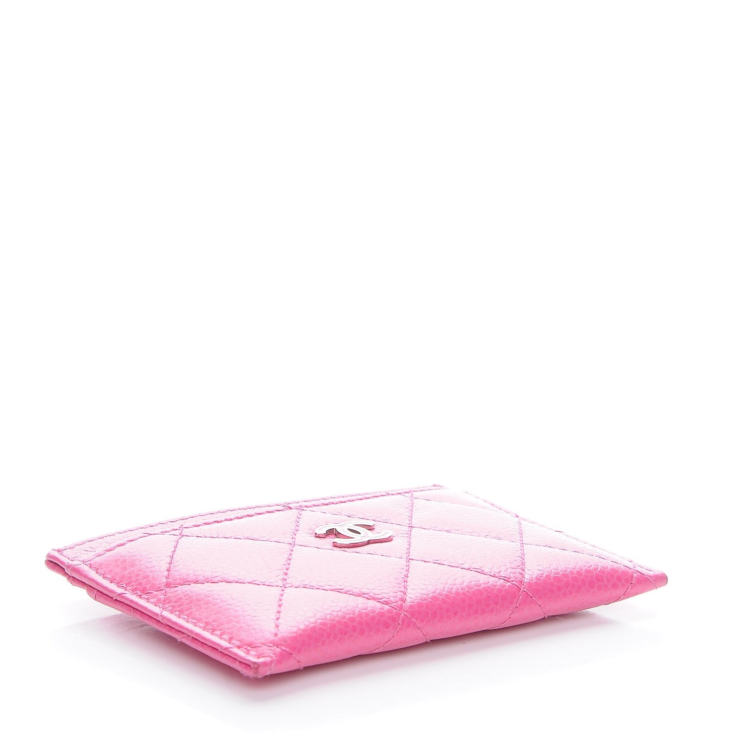 Chanel Caviar Quilted Card Holder Pink 4 of 8