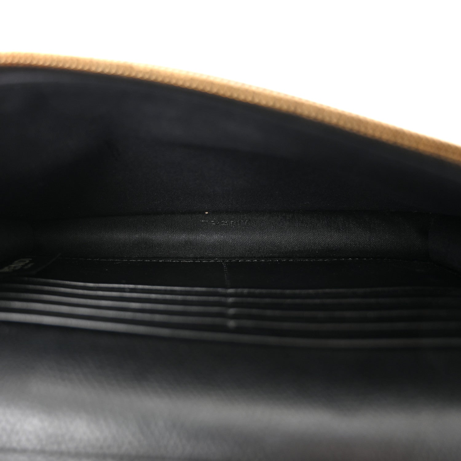 Fendi Vitello Cruise F is Fendi Bi-Color FF 1974 Embossed Medium Envelope Wallet On Chain Black Maya 5 of 9