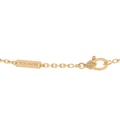 Van Cleef & Arpels 18K Yellow Gold Guilloche Magic Alhambra Long Necklace 4 of 5