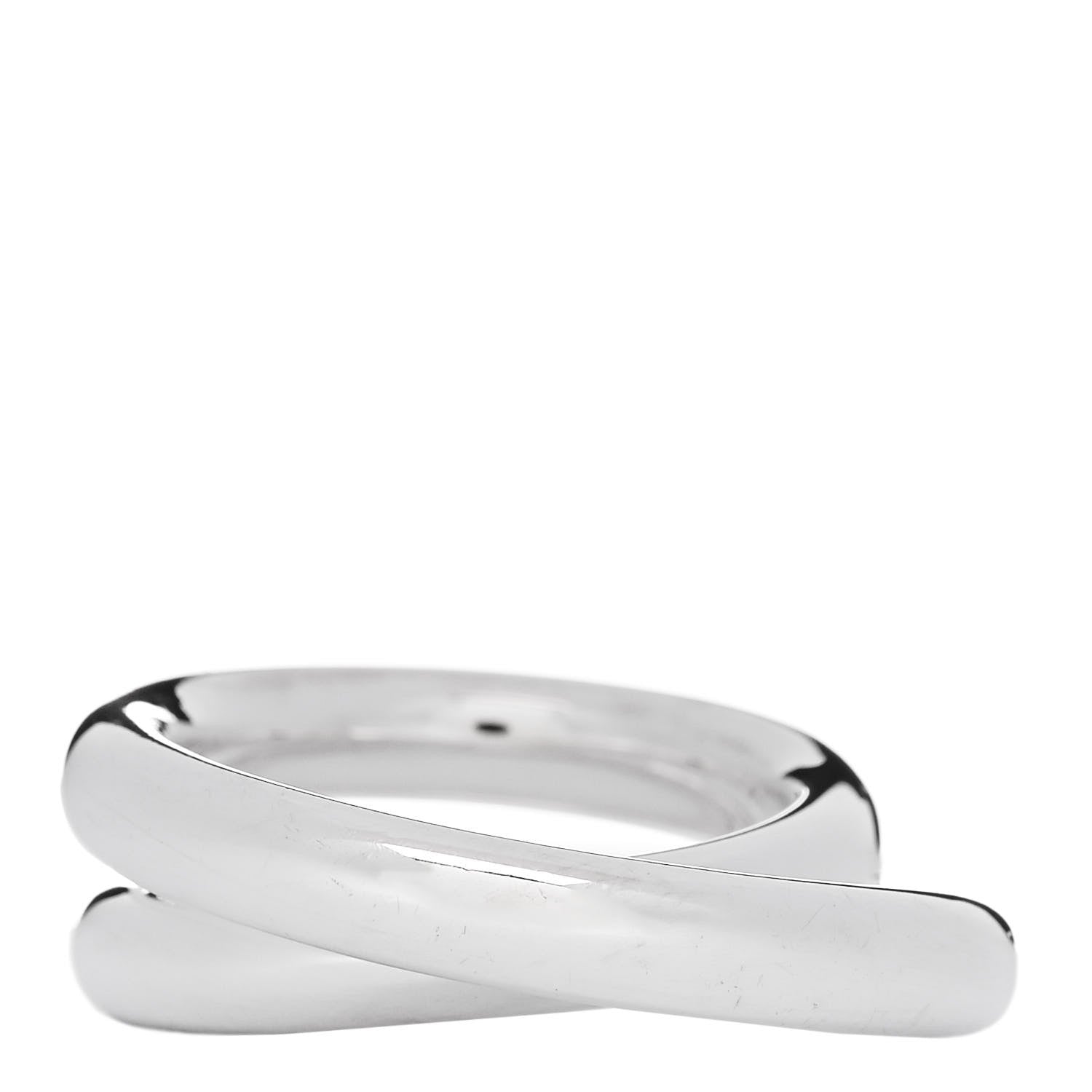 Hermes Sterling Silver MM Vertige Ring 55 7.25 1 of 4