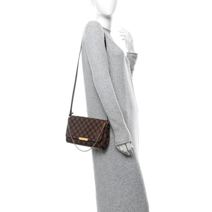 Louis Vuitton Damier Ebene Favorite MM 3 of 11