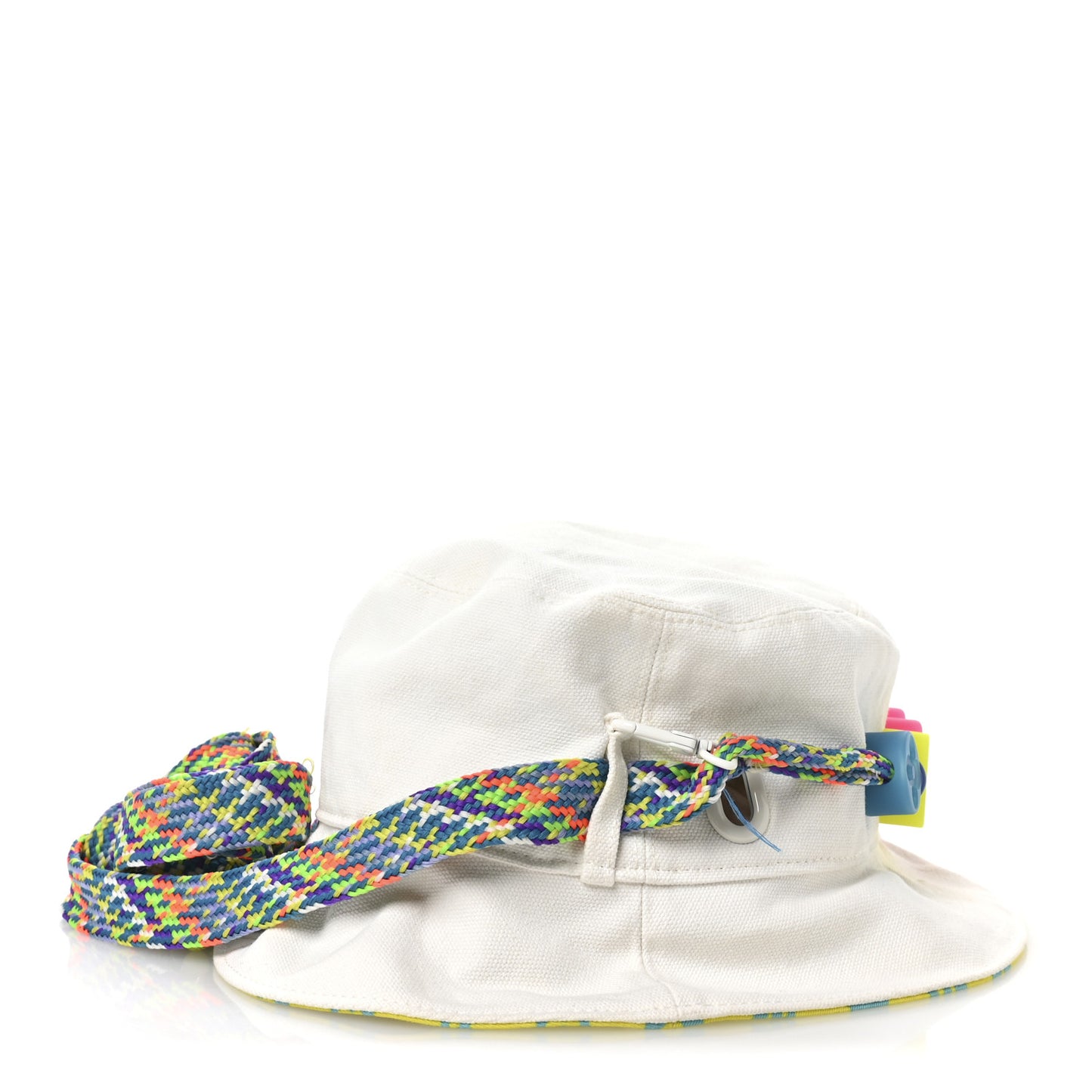 Cotton Monogram Reversible Play LV Bead Bucket Hat S Lime