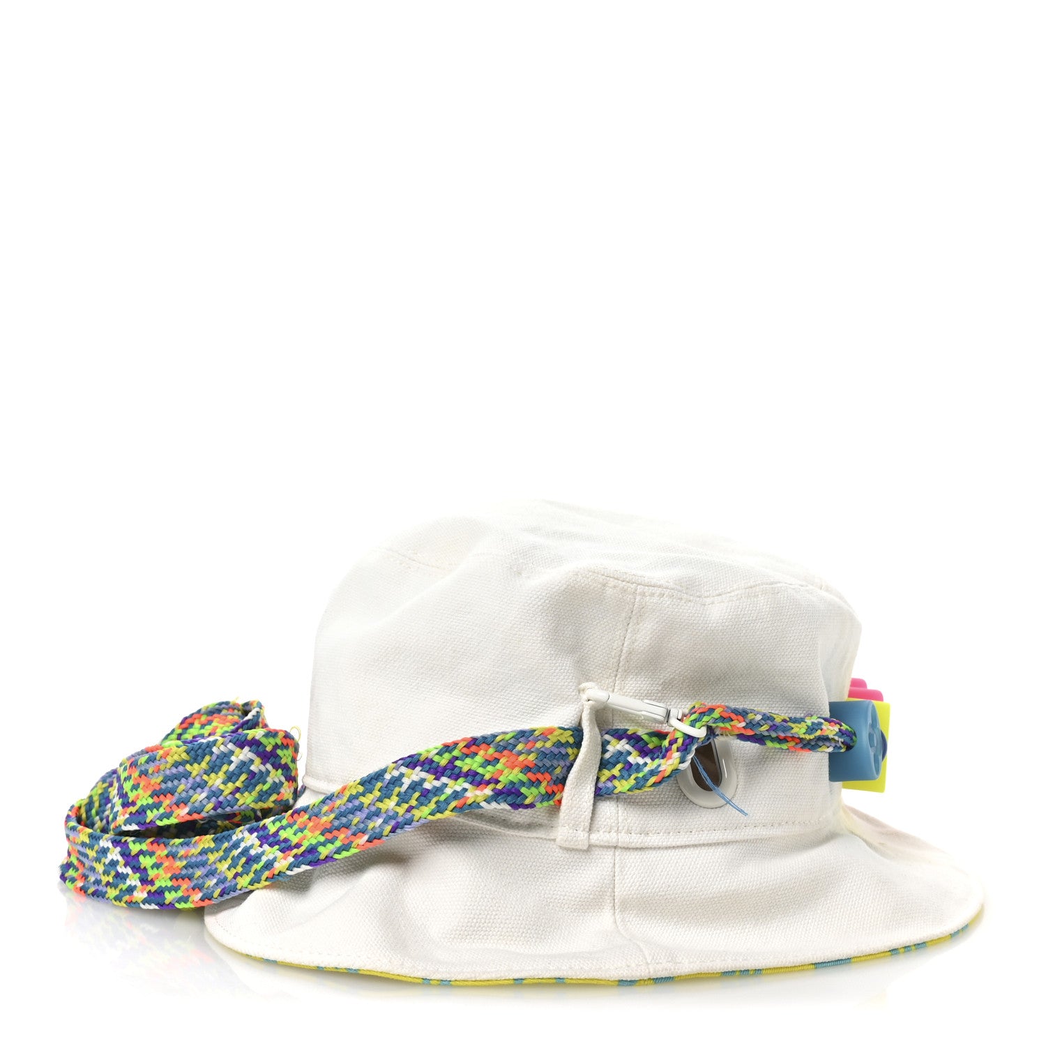 Louis Vuitton Cotton Monogram Reversible Play LV Bead Bucket Hat S Lime 6 of 14