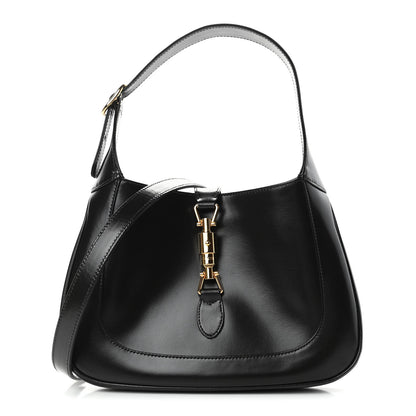 Gucci Boarded Dyana Lux Calfskin Small Jackie 1961 Hobo Black 1 of 11