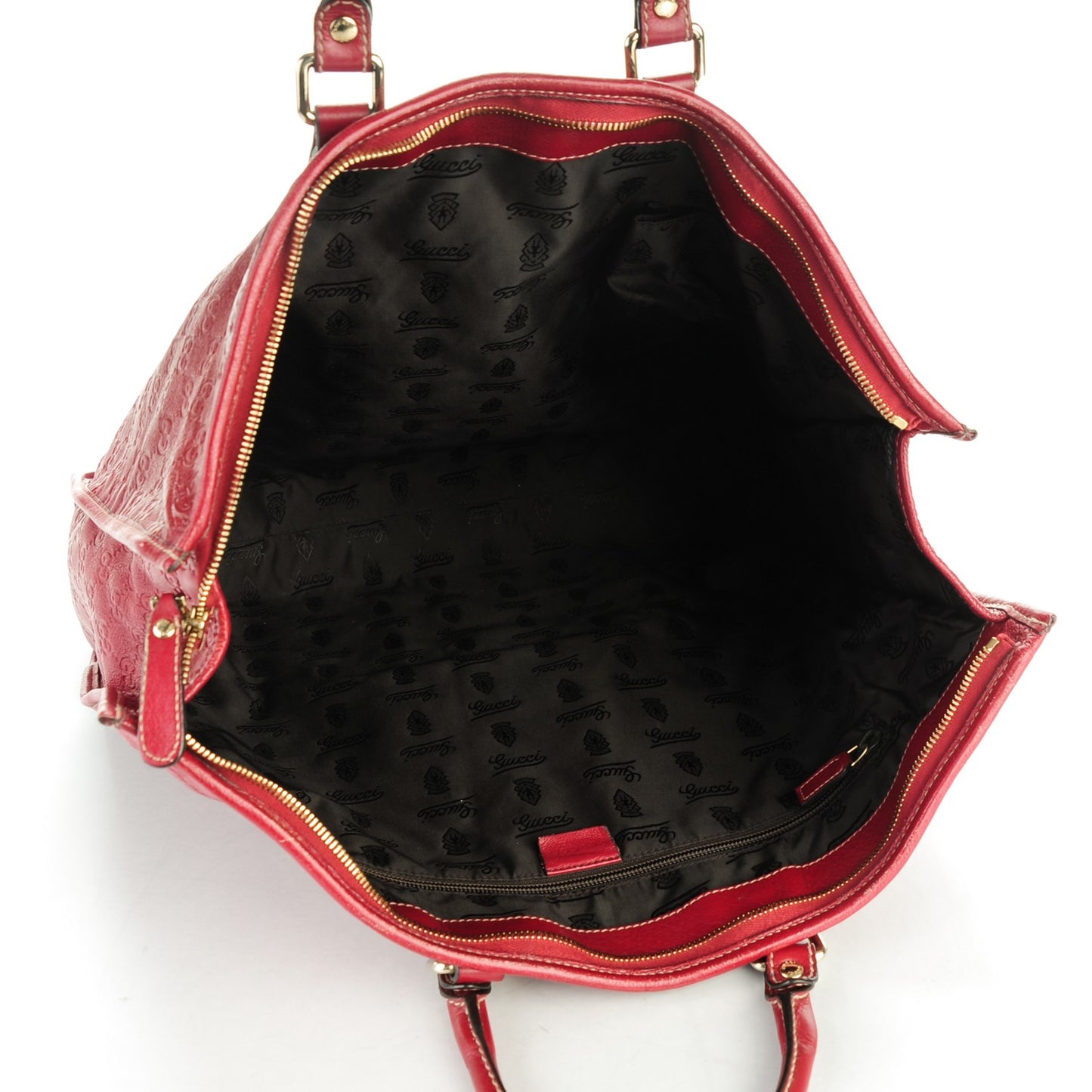 Guccissima XL Tote Red