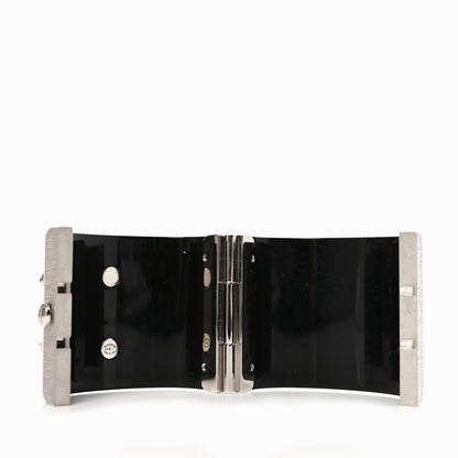 Chanel Resin Baguette Crystal CC Cuff Black 4 of 6