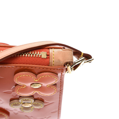 Louis Vuitton Vernis Lexington Fleurs Pochette Orange 9 of 9