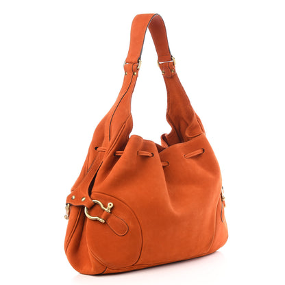 Burberry Nubuck Hobo Orange 2 of 9