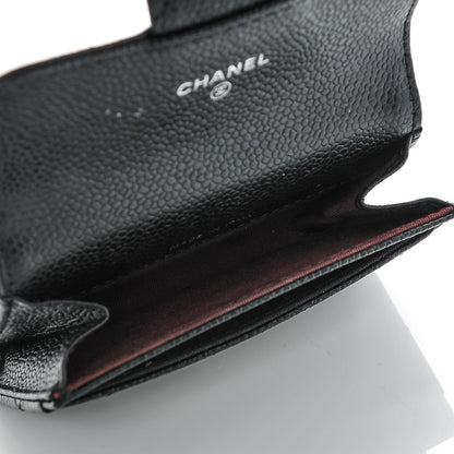Chanel Caviar Quilted Flap Card Holder Black 5 of 8