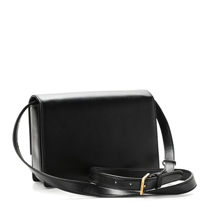 Saint Laurent Smooth Calfskin Suede Medium Bellechasse Black Dark Green 3 of 12