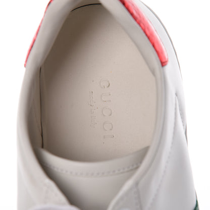 Gucci Calfskin Web Pearl Studded Ace Sneakers 36 White 7 of 10