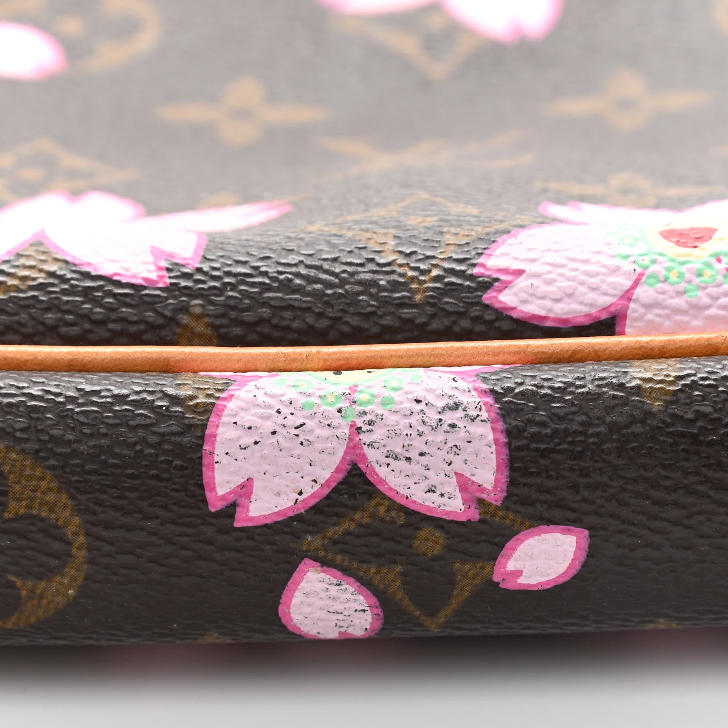 Louis Vuitton Monogram Cherry Blossom Pochette Accessories Brown 9 of 12