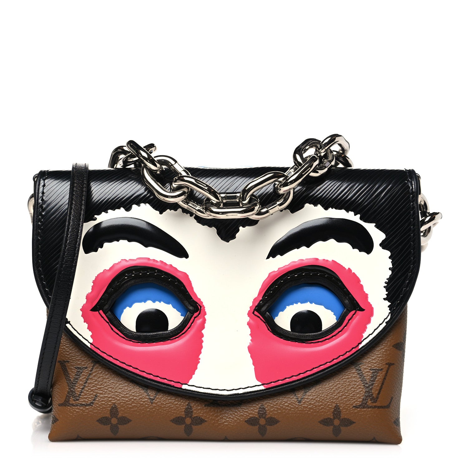 Louis Vuitton Reverse Monogram Kabuki Pochette Black 1 of 10