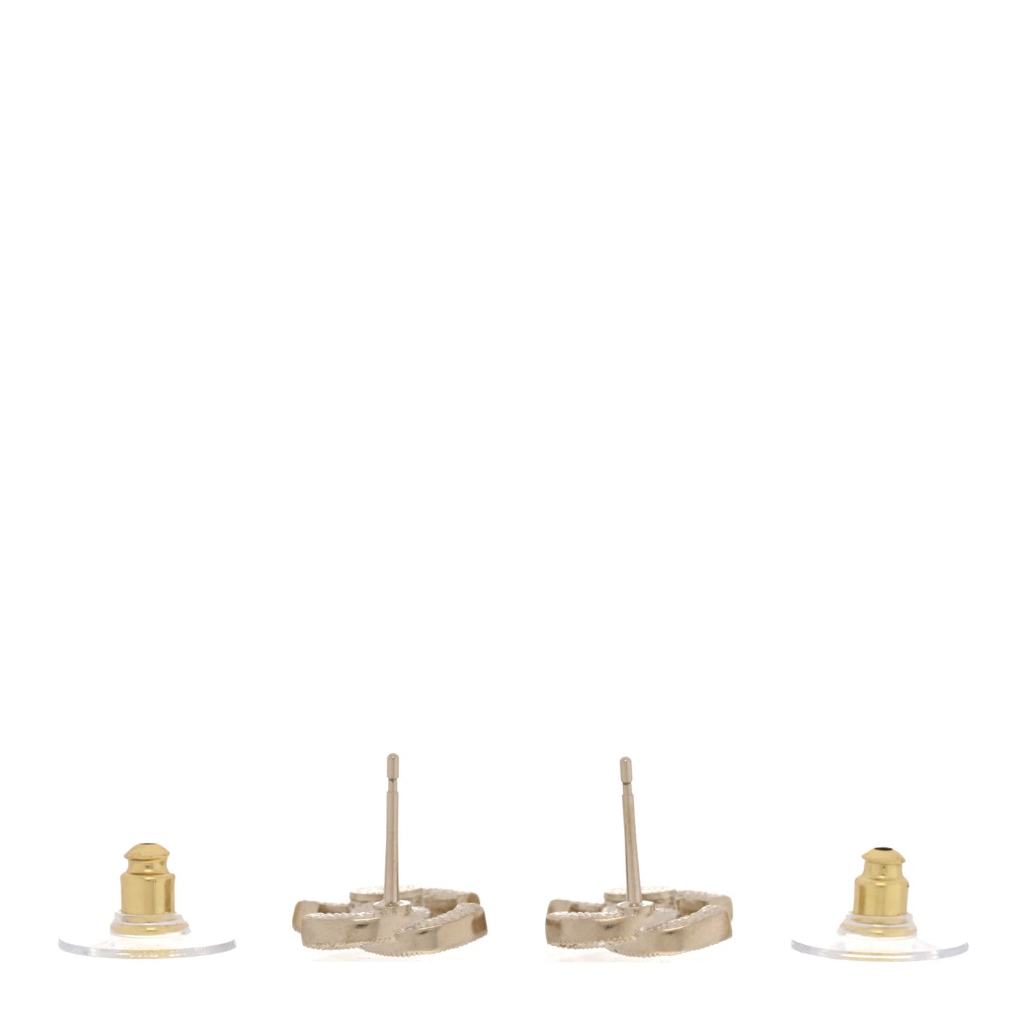 Crystal Mini Timeless CC Earrings Gold