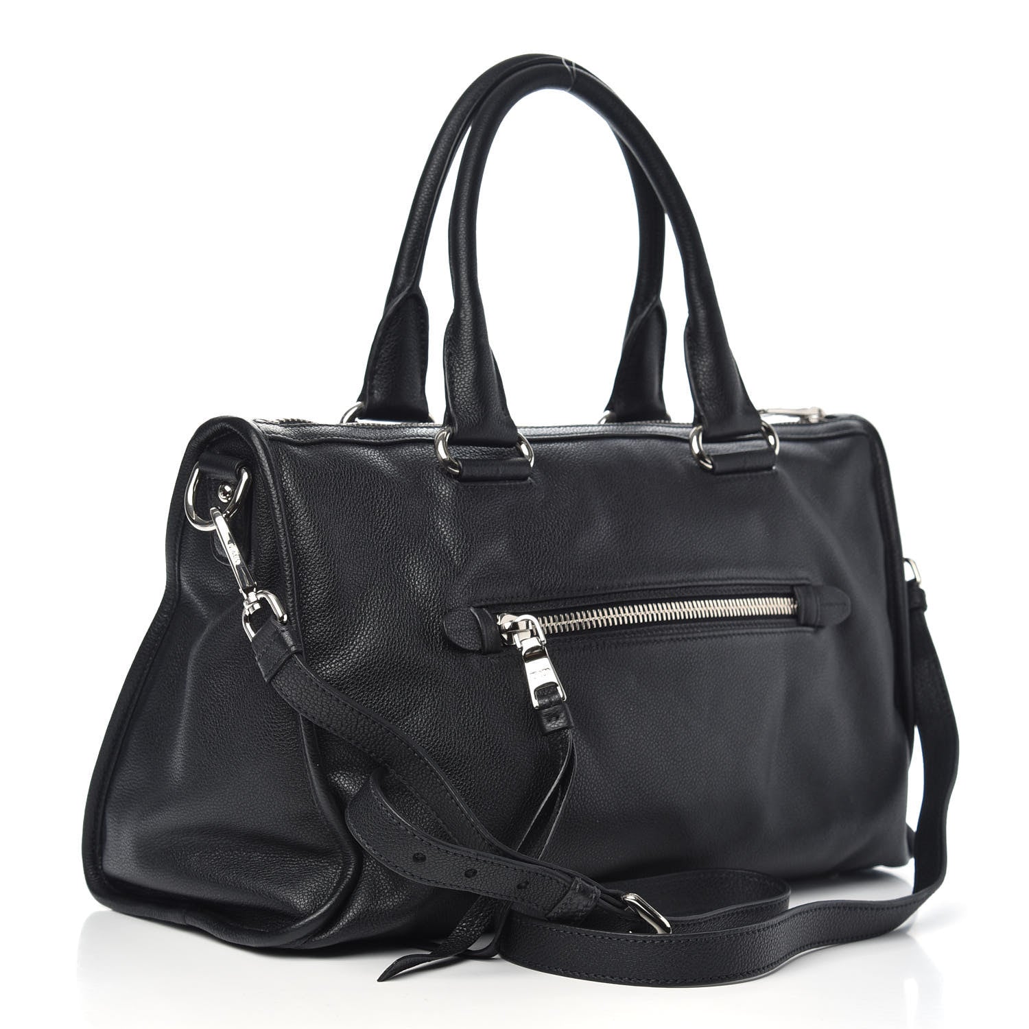 Prada Vitello Phenix Shopping Satchel Black 3 of 9