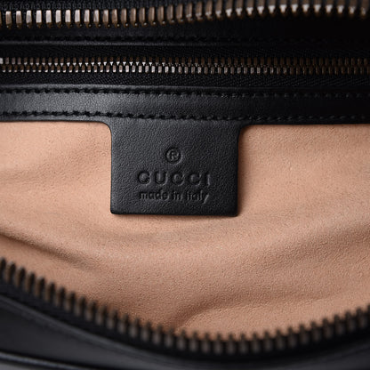 Gucci Calfskin Matelasse Mens GG Marmont Belt Bag 80 32 Black 5 of 13
