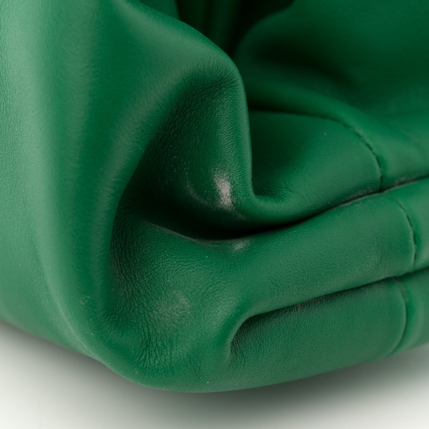 Smooth Butter Calf The Pouch Oversized Clutch Racing Green