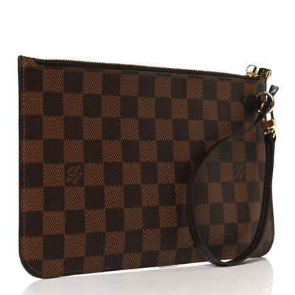 Louis Vuitton Damier Ebene Neverfull MM GM Pochette 3 of 9