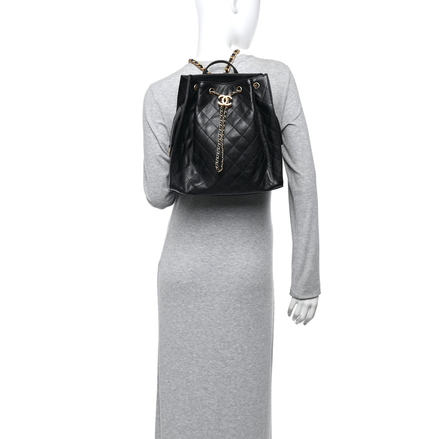 Chanel Caviar Quilted Large Chanel 25 Backpack Black 2 of 11
