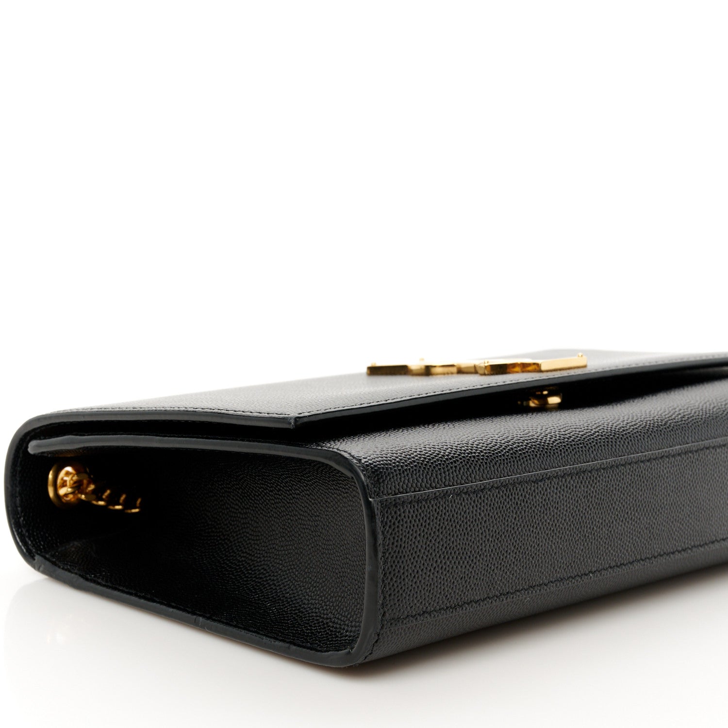 Saint Laurent Grain De Poudre Medium Classic Monogram Kate Satchel Black 10 of 11
