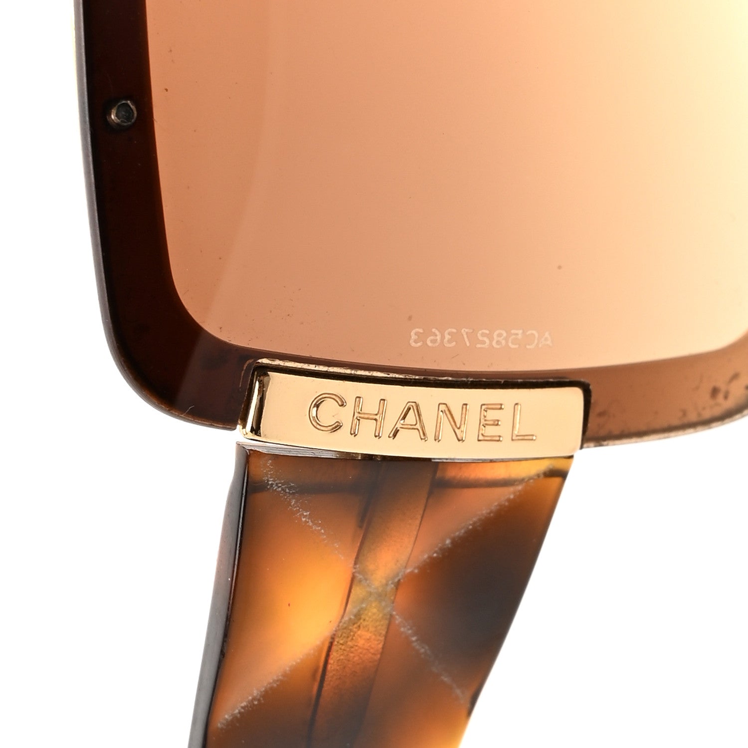 Chanel Quilted Shield Sunglasses 4126 Tortoise 7 of 8