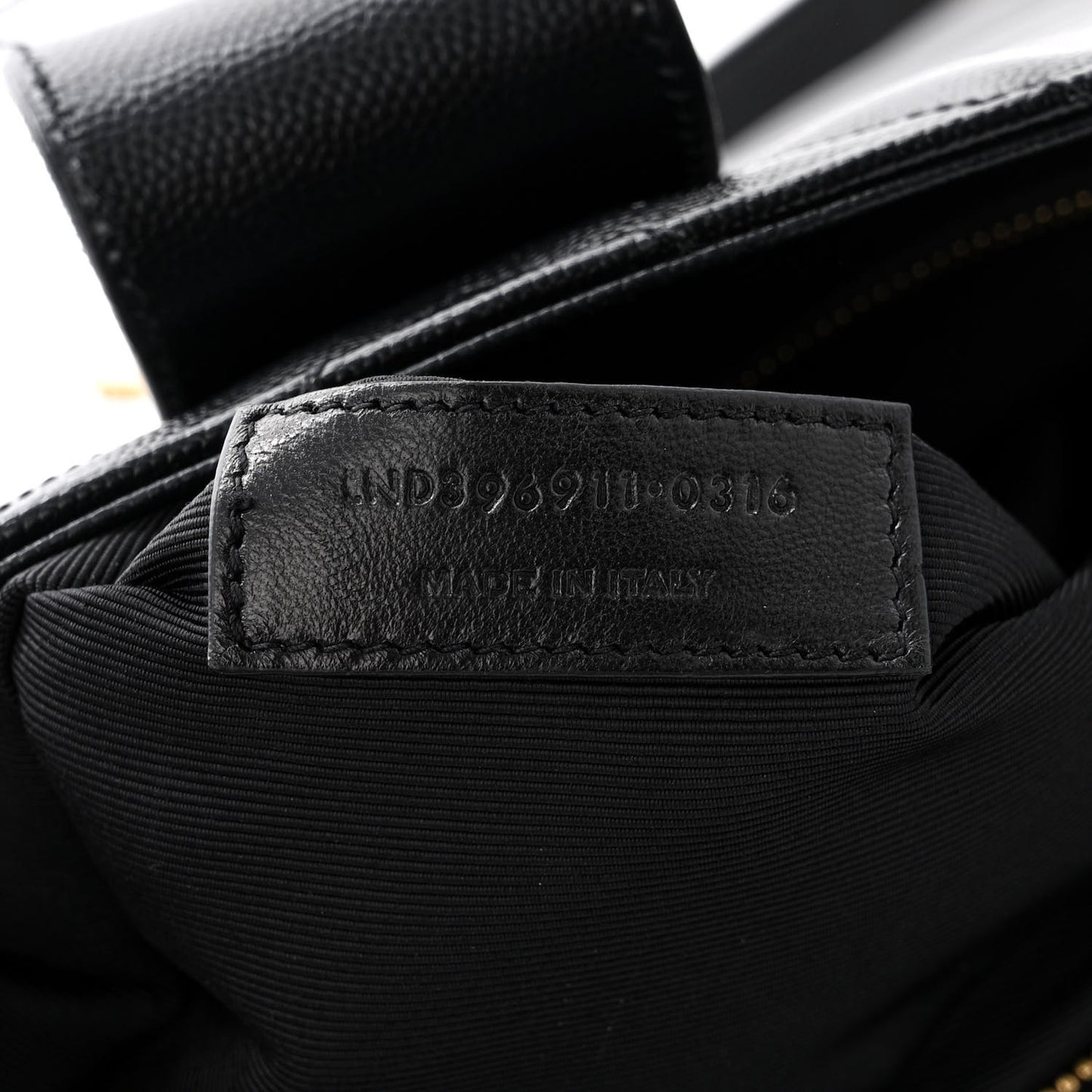 Grain De Poudre Matelasse Chevron Monogram Shopping Bag Black