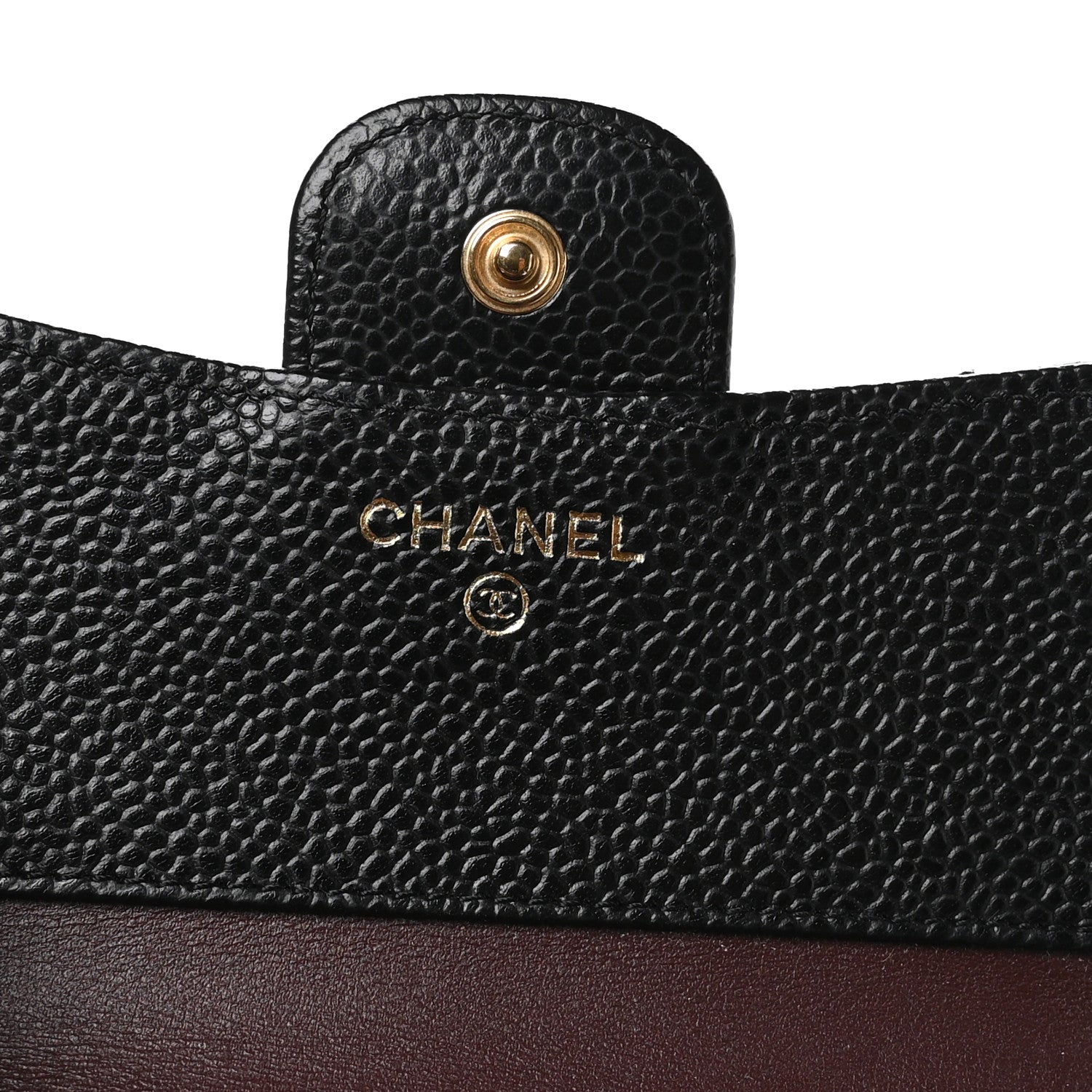 Chanel Caviar Quilted Compact Flap Wallet Black 6 of 8