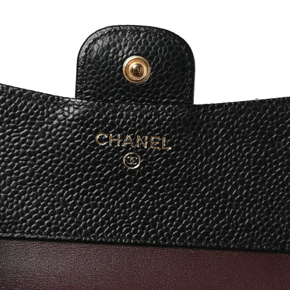 Chanel Caviar Quilted Compact Flap Wallet Black 6 of 8