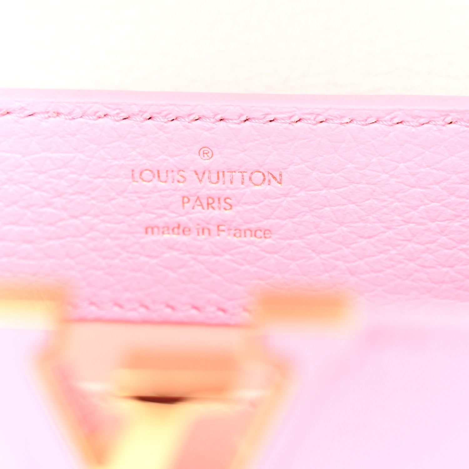 Louis Vuitton Taurillon Flower Chain Capucines Mini Candy Pink 6 of 10
