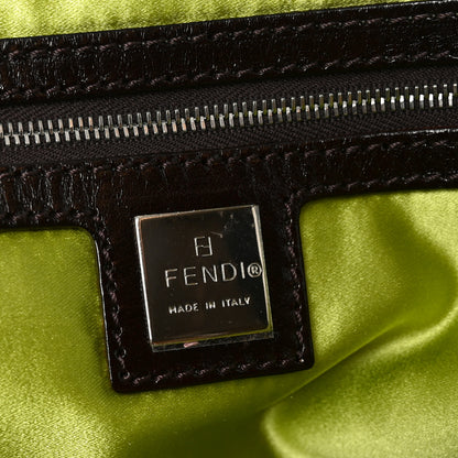 Fendi Wool Crochet Knit Mama Baguette Green 6 of 10