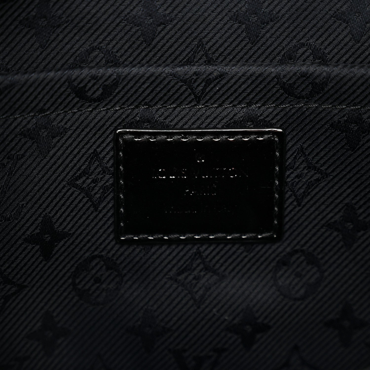 Louis Vuitton Calfskin Quilted Monogram Altair Clutch Black 7 of 10