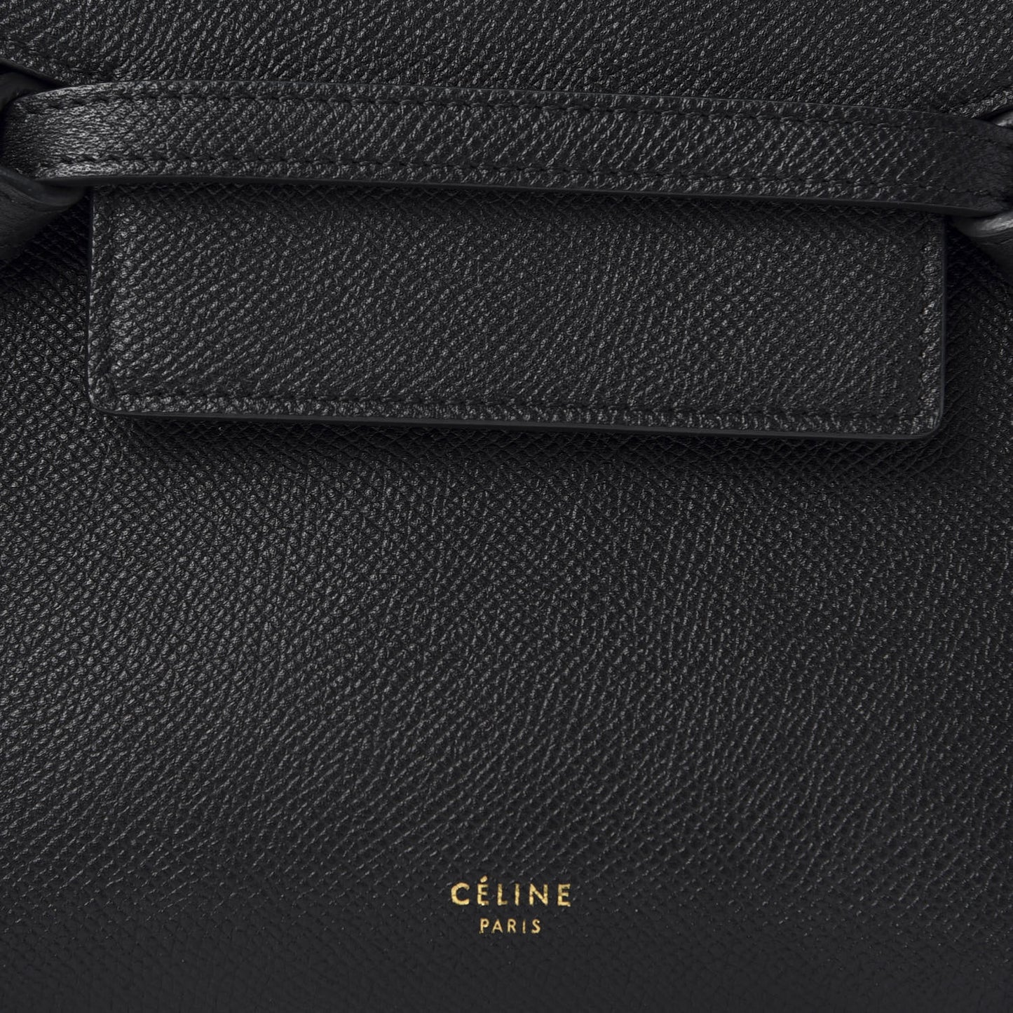 Grained Calfskin Nano Belt Bag Black