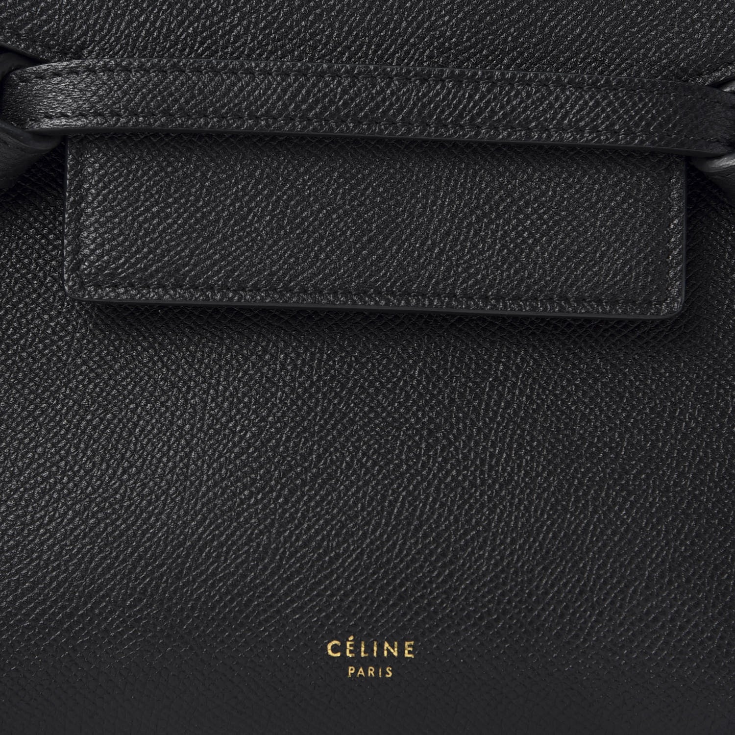 Celine Grained Calfskin Nano Belt Bag Black 9 of 10