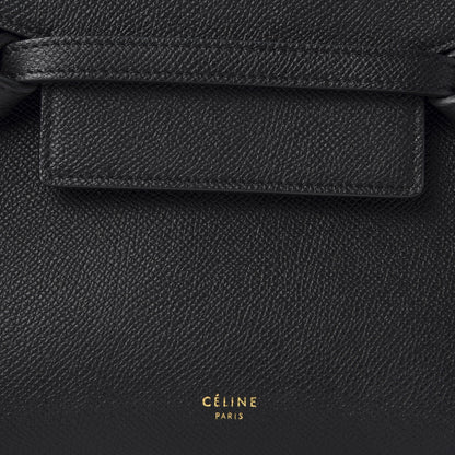 Celine Grained Calfskin Nano Belt Bag Black 9 of 10