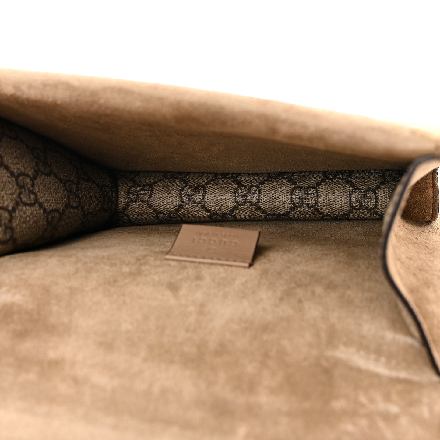 GG Supreme Monogram Mini Dionysus Shoulder Bag Taupe