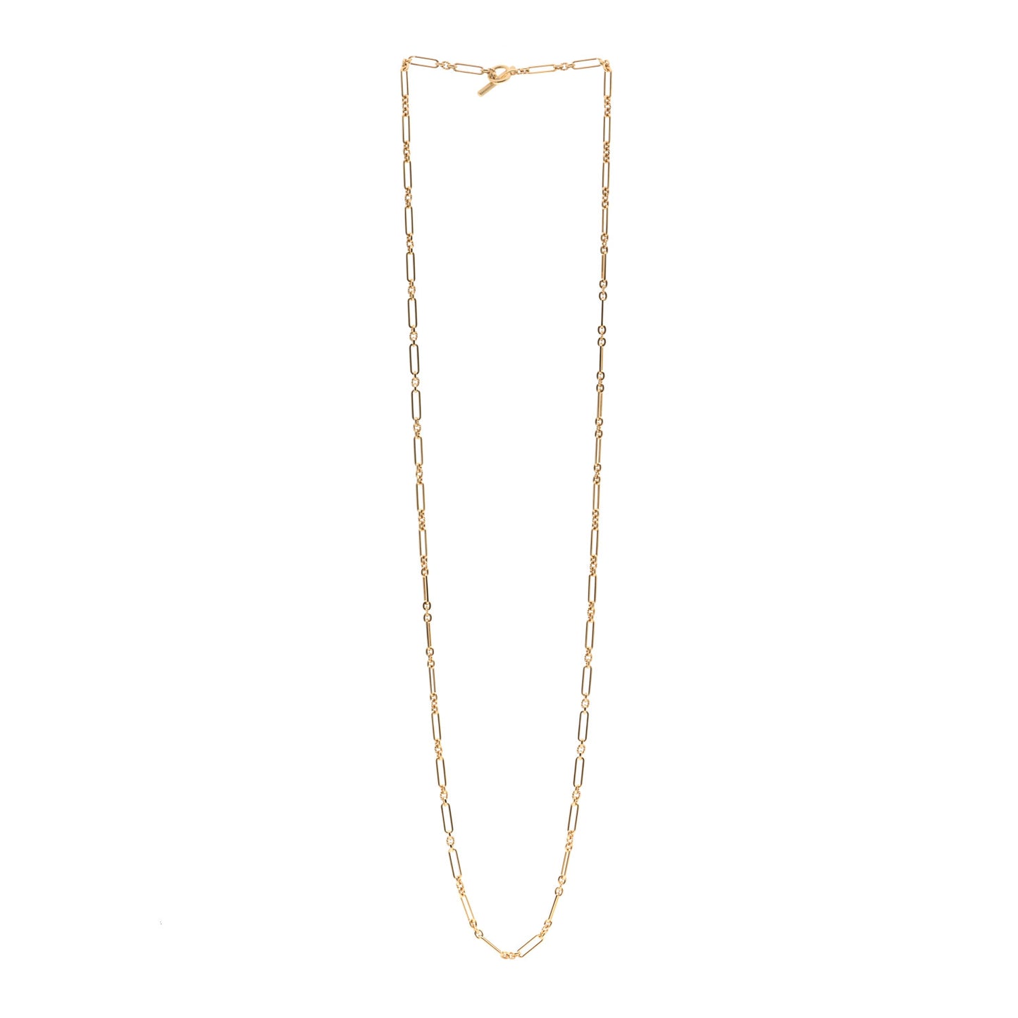 18K Yellow Gold Diamond Lexington Long Chain Necklace 35.5"