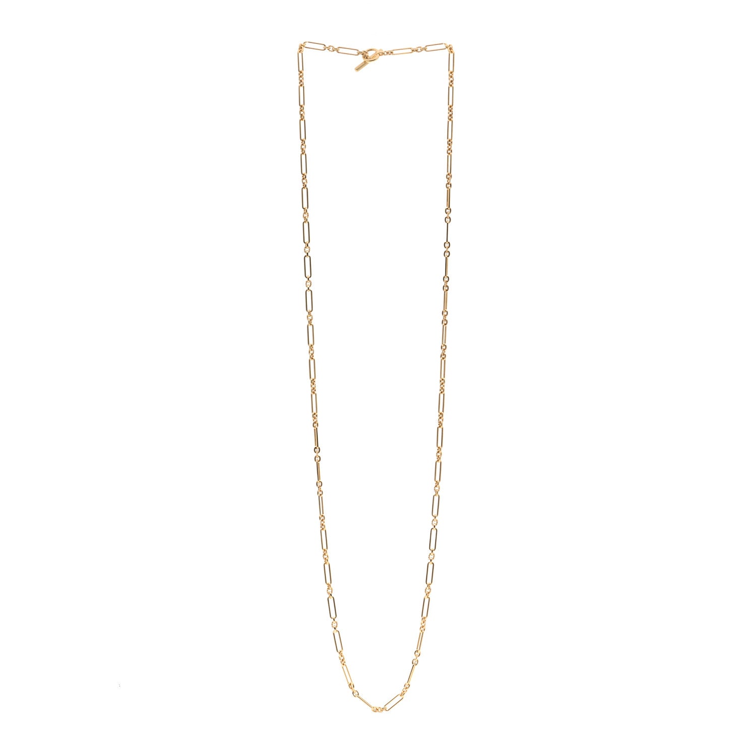 David Yurman 18K Yellow Gold Diamond Lexington Long Chain Necklace 35.5" 3 of 5