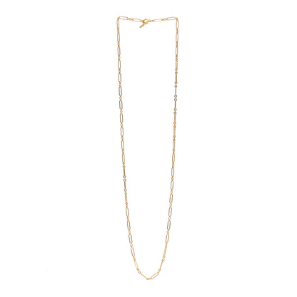 David Yurman 18K Yellow Gold Diamond Lexington Long Chain Necklace 35.5" 3 of 5