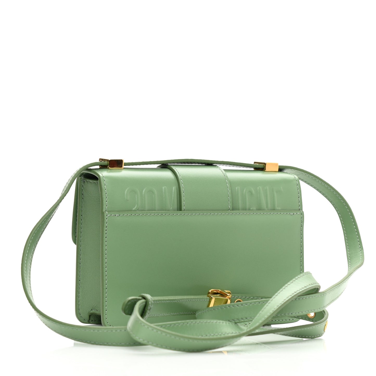 Smooth Calfskin Micro 30 Montaigne Flap Bag Mint Green
