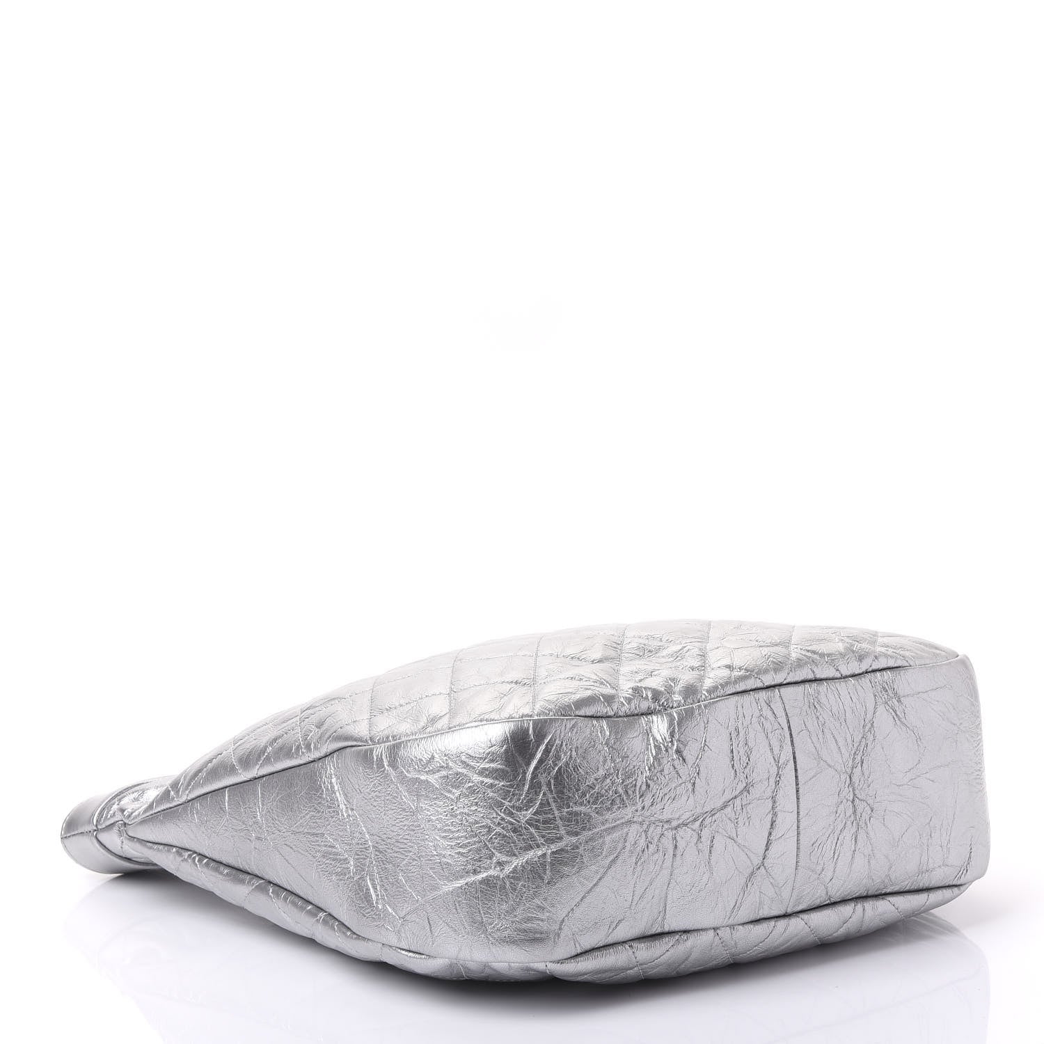 Chanel Metallic Crumpled Calfskin Small 31 Shopping Bag Silver 3 of 9