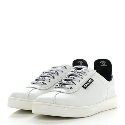 Chanel Calfskin CC Sneakers 36 White 3 of 11