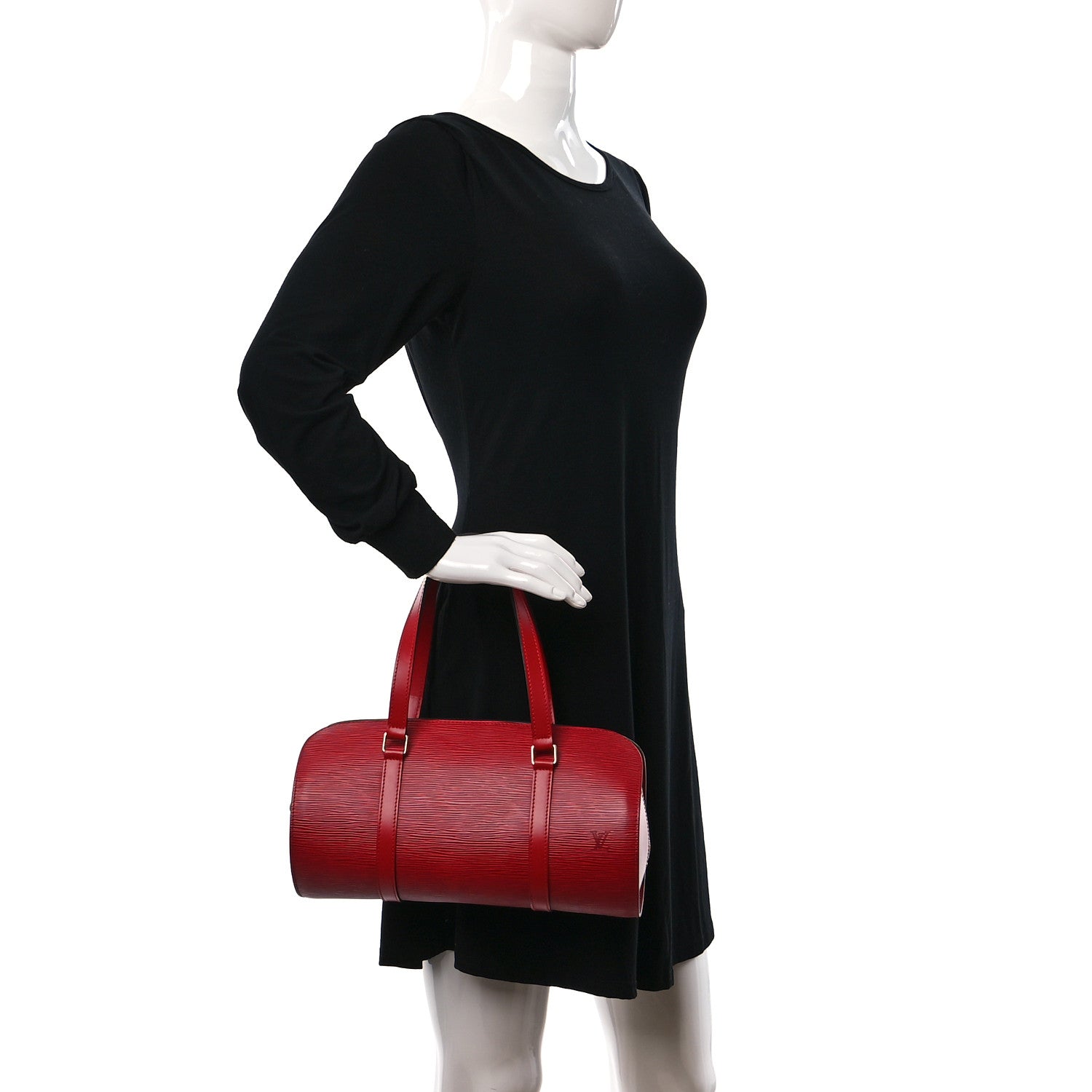 Louis Vuitton Epi Soufflot Castillan Red 2 of 12