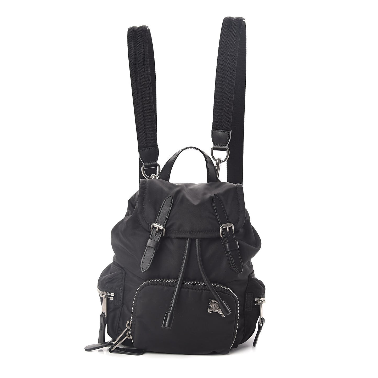 Nylon Small Rucksack Backpack Black