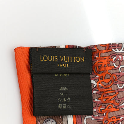 Louis Vuitton Silk Monogram Map Bandeau 3 of 4